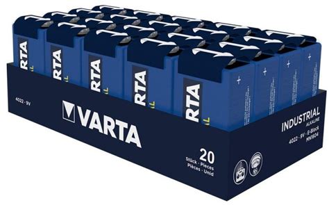 Electronist Baterie Varta Industrial 9V 6F22 6LR61 Alcalina Cutie 20