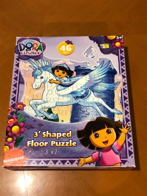 Nickelodeon Dora The Explorer Riding Pegasus Shaped Kids Floor Puzzle