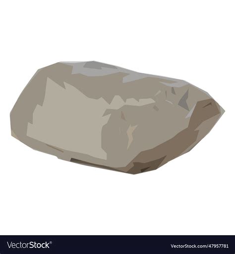 Boulder rock Royalty Free Vector Image - VectorStock