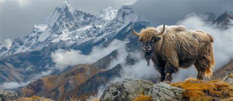 majestic yak   himalayas premium ai generated image