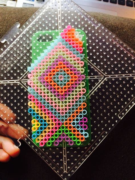 Hama Beads Phone Case Project By Karmmabis Perler Crafts Diy Perler