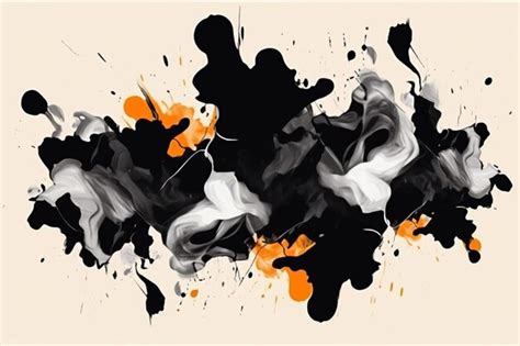 Premium AI Image | Abstract ink blot patterns