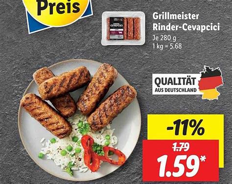 Grillmeister Rinder Cevapcici Angebot Bei Lidl 1Prospekte De