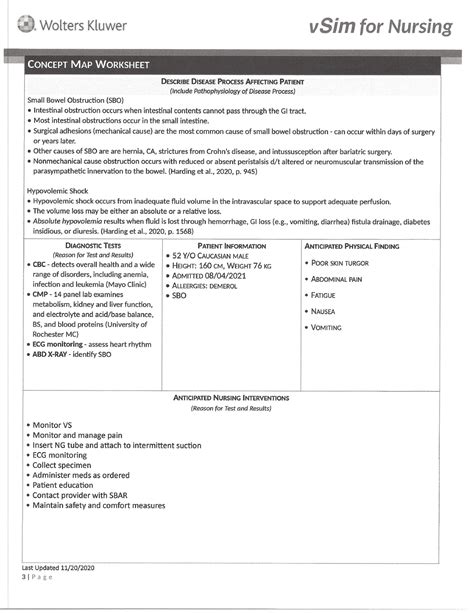 Stan Checketts V Sim Clinical Packet Wolters Kluwer VSim For Nursing