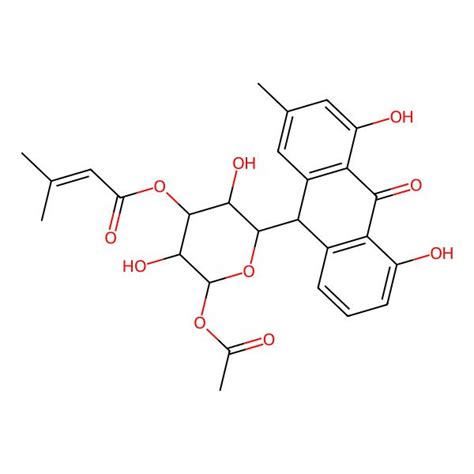 [2 Acetyloxy 6 4 5 Dihydroxy 2 Methyl 10 Oxo 9h Anthracen 9 Yl 3 5 Dihydroxyoxan 4 Yl] 3