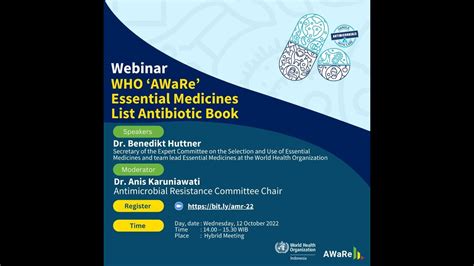 Webinar Aware Essential Medicines List Antibiotic Book Youtube