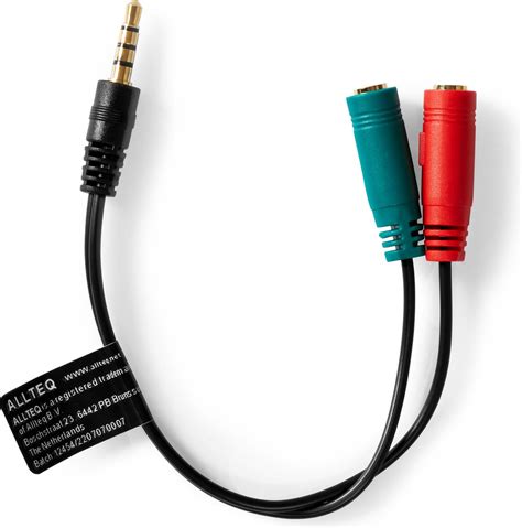 Jack Splitter Kabel Microfoon En Audio 3 5 Mm Naar 3 5 Mm Male To