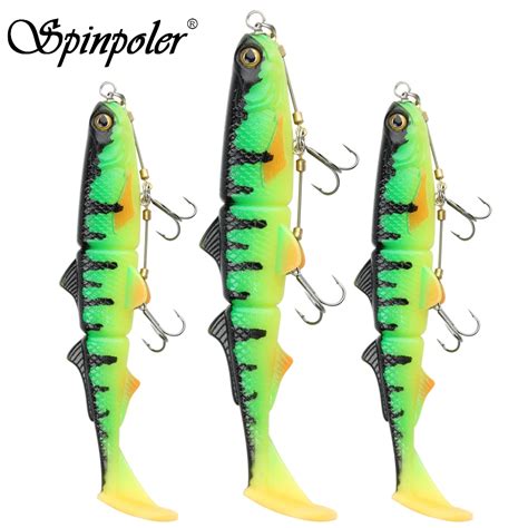 Spinpoler Leurre En Plastique Souple Avec 3 Articulations Swimbait