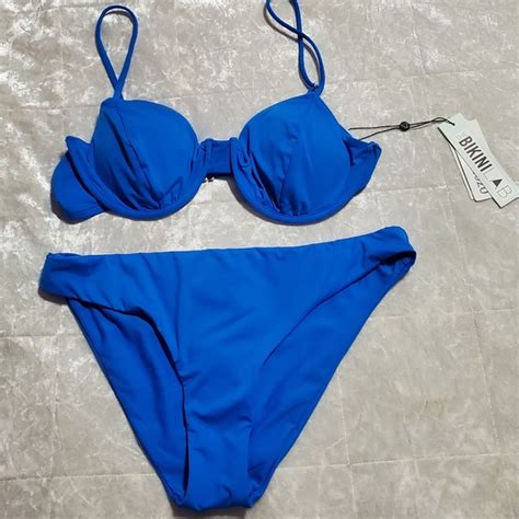 The Bikini Lab Swim The Bikini Lab Blue Bikini Set Poshmark