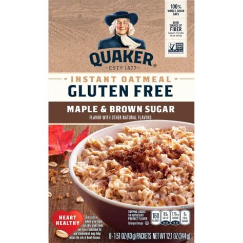 Quaker® Maple And Brown Sugar Instant Oatmeal 8 Ct Kroger