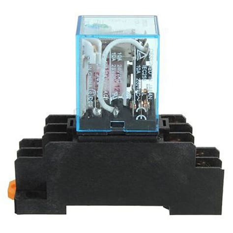 Pcs V Dc Coil Power Relay Ly Nj Dpdt Pin Hh P Jqx F With