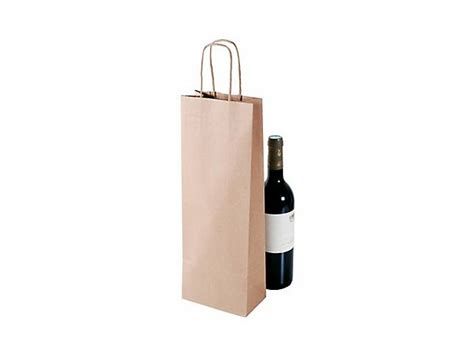 Sac Papier Kraft Pour Bouteilles Brun X X Cm Contact Cenpac