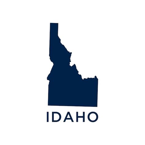 Idaho Estados Unidos Da Am Rica Ilustra O Do Mapa Dos Estados Unidos