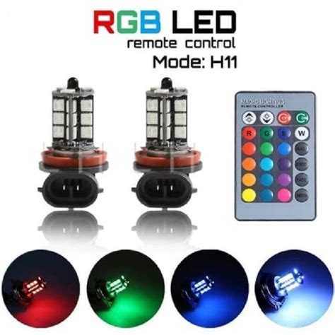 Jual Led Foglamp H Rgb Titik Led Rgb Fog Lamp H Remote Smd