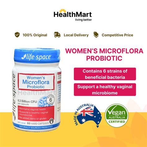 [sg] Life Space Women Microflora Probiotics 60 Capsules Vegetarian