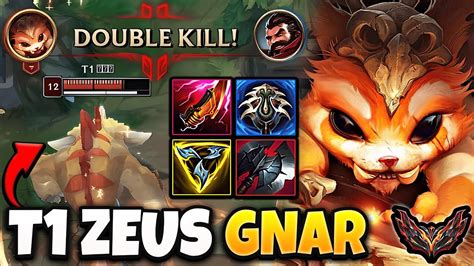 T1 Zeus Gnar Vs Kled [ Top ] Lol Korea Grandmaster Patch 14 2 Youtube