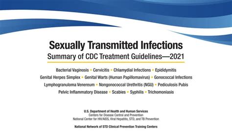 Pocket Guide Sexually Transmitted Infections Summary Of Cdc Treatment