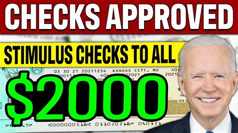 MORE 2000 STIMULUS CHECKS APPROVED February 2024 State 4th Stimulus