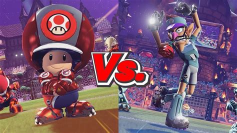 Mario Strikers Battle League Toad Rockets Vs Waluigi Bolts Youtube