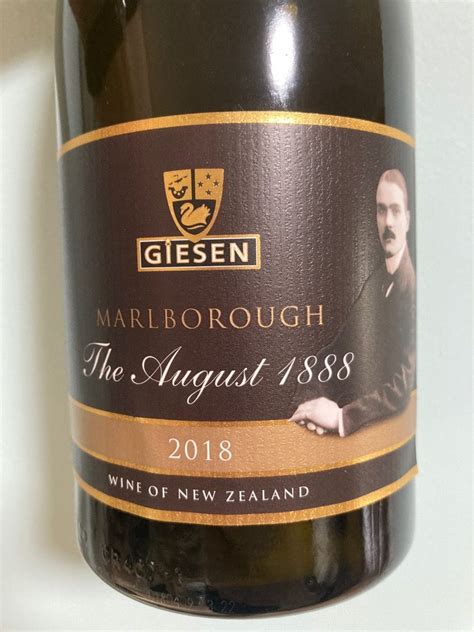 2019 Giesen Sauvignon Blanc August 1888 New Zealand South Island