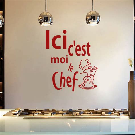 Sticker Ici C Est Moi Le Chef Stickers Cuisine Textes Et Recettes