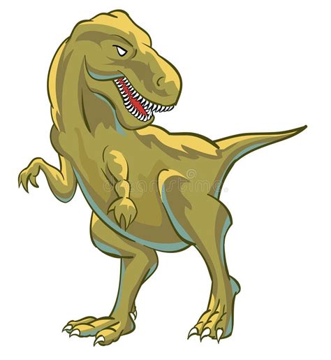 Vetor De T Rex Do Dinossauro Do Tyrannosaurus Ilustração do Vetor