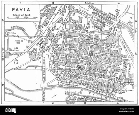 map  pavia black  white stock  images alamy