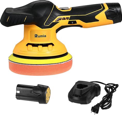 Buy Rumia V Cordless Car Polisher Portable Dual Action Random