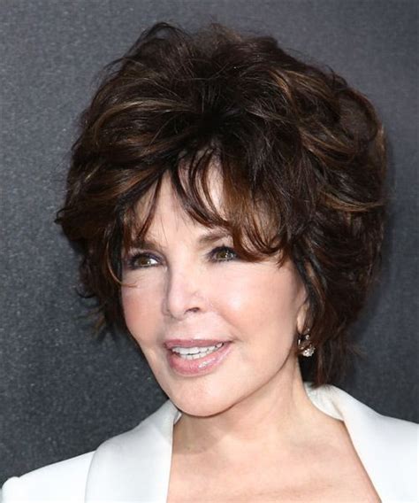 Carole Bayer Sager Short Straight Dark Mocha Brunette Hairstyle With