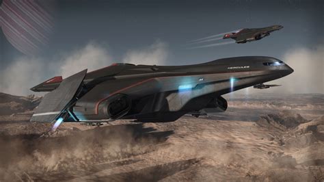 A Hercules Starlifter Crusader Industries Star Citizen