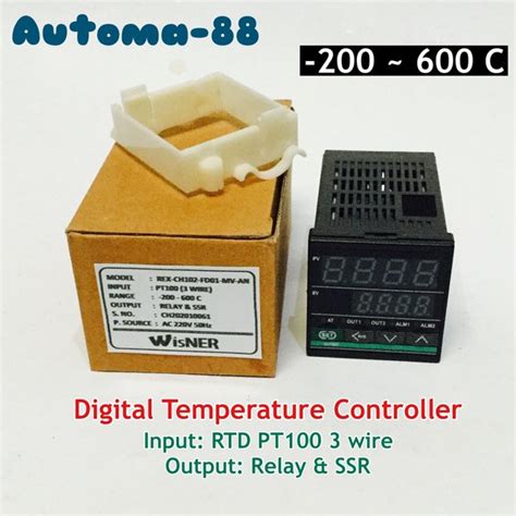 Jual Rex C Temperature Controller Input Thermocouple Rtd Pt