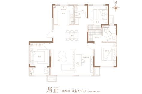 济南金茂墅3室2厅2卫1厨12800㎡户型图 济南房天下