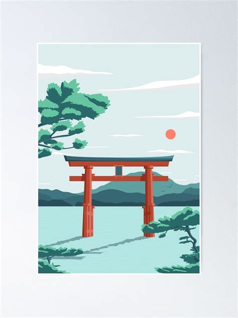 "Itsukushima Shrine - JAPAN" Poster for Sale by JENTZBOM-ART | Redbubble