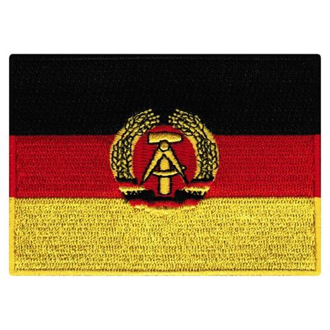 EAST GERMANY FLAG Patch Iron-on Embroidered Applique Top - Etsy