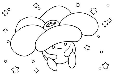 Vileplume Color Page Free Printable Coloring Pages