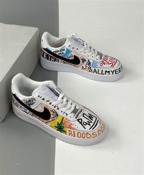 Custom Nike Air Force 1 Graffiti Shoes AF1 Women Sneakers Men Cartoon