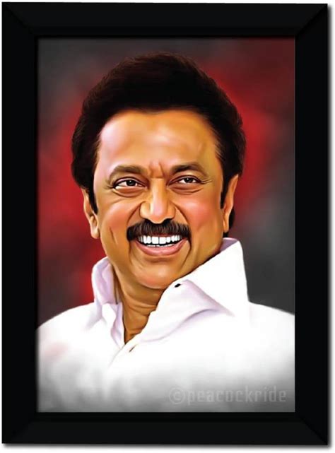 Muthuvel Karunanidhi Stalin I Mk Stalin I Dmk I Matte A4 Fine Art Print