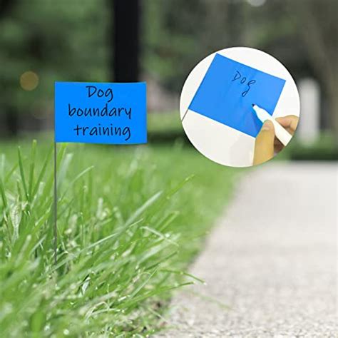 Snapklik Zozen 100 Pack Marking Flags Blue Marker Flags 15x4x5