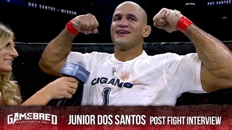 Gamebred Bareknuckle Junior Dos Santos Cage Interview