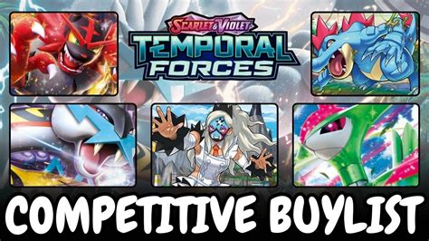 Pokemon Tcg Temporal Forces Competitive Buy List Youtube