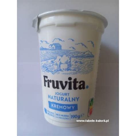 Ile Kcal Ma Jogurt Naturalny Kremowy Fruvita Tabele Kalorii