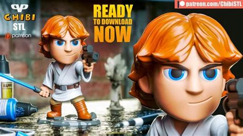 Luke Skywalker Star Wars 3d Print Model Download Free