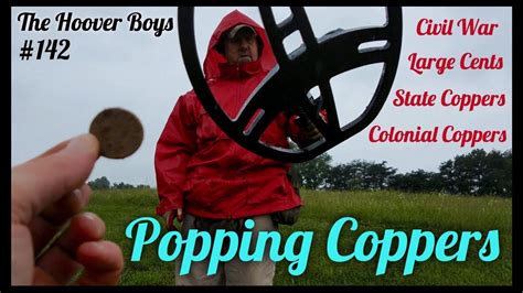 Metal Detecting Big Old Copper Coins Popping Coppers Youtube