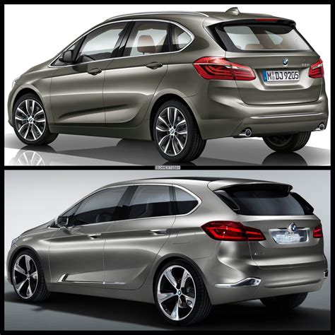 Photo Comparison Bmw Series Active Tourer Vs Bmw Concept Active Tourer