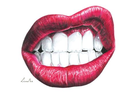 show   teeth art print  leire  art artofit