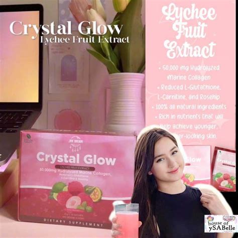 Crystal Glow Lychee By Jrk Collagen Drink Sachets Lazada Ph