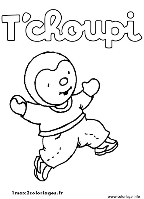 Coloriage Tchoupi Et Doudou Jecolorie