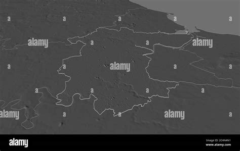 Zoom In On Stockton On Tees Unitary Authority Of England Outlined