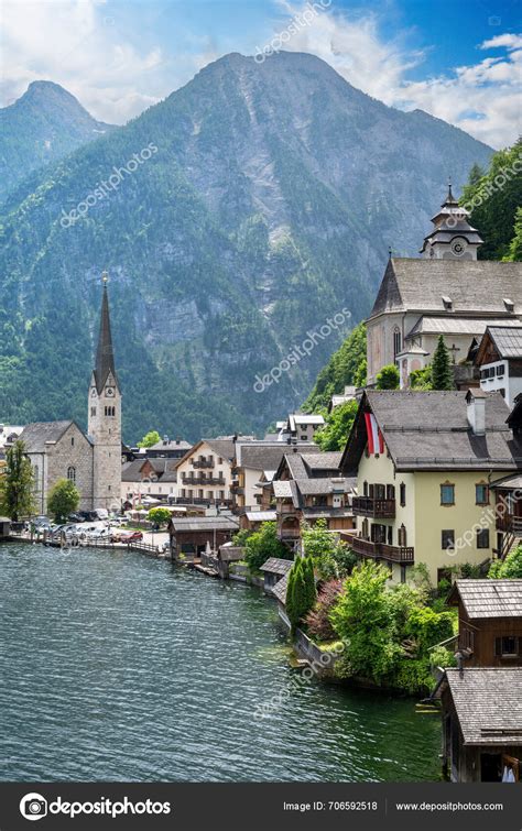 Hallstatt Casco Antiguo Hallstatter Ver Lago Alta Austria Hallstatt