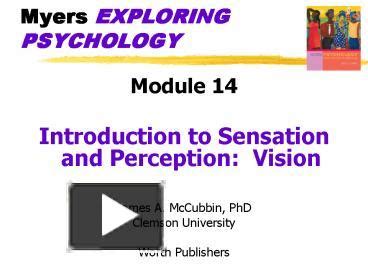 PPT Myers EXPLORING PSYCHOLOGY PowerPoint Presentation Free To